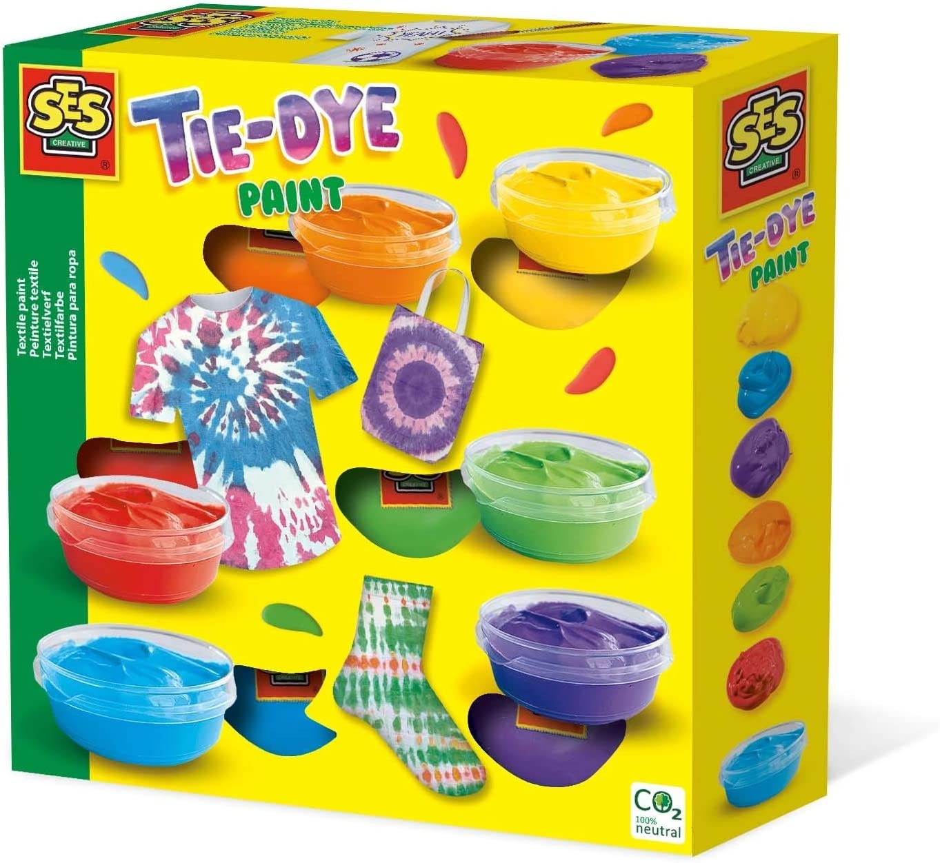 

Набор несмывающихся красок Tie-Dye для рисования на текстиле SES Creative (00368)