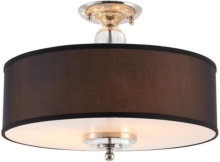 

Люстра на штанге NEWPORT D50*H38 cm Е14 7*60W Chrome Clear crystal Coffee shade [3207/PL], D50*H38 cm Е14 7*60W