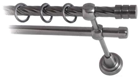 

Карниз Lm Decor Цилиндр 088 2р витой 1.8м антрацит, Карниз Lm Decor Цилиндр 088 2р витой 16мм 1.8м антрацит
