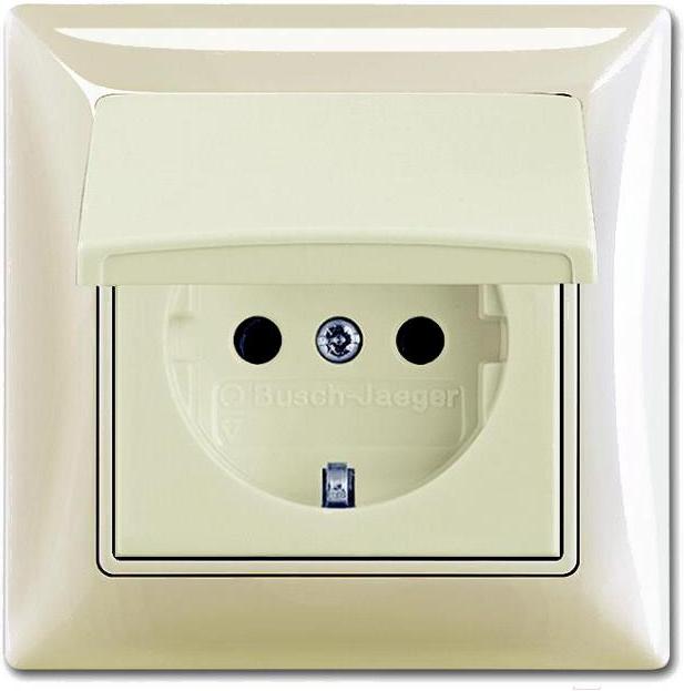 

Розетка ABB Basic 55 2018-0-1503 шале-белый, Basic 55 2018-0-1503