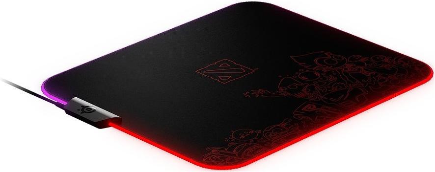 

Коврик для мыши SteelSeries QcK Prism Cloth Dota 2 Editiion рисунок/черный [63832], QcK Prism Cloth Dota 2 Editiion