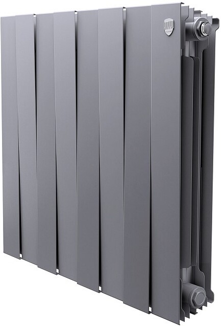 

Радиатор отопления Royal Thermo Piano Forte 500 new Silver Satin 8 секций