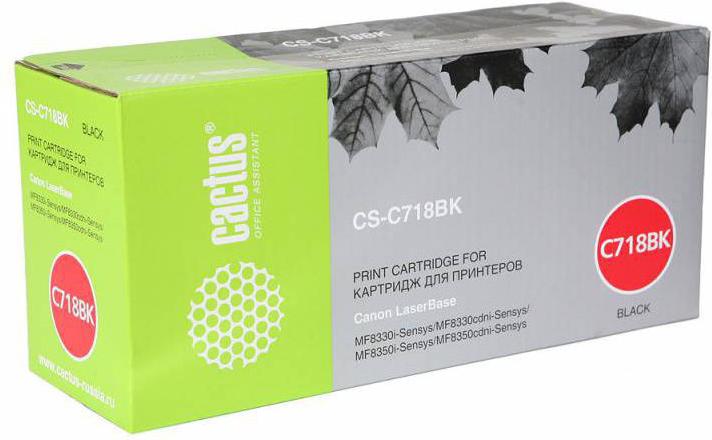 

Картридж Cactus CS-C718BK, CS-C718BK