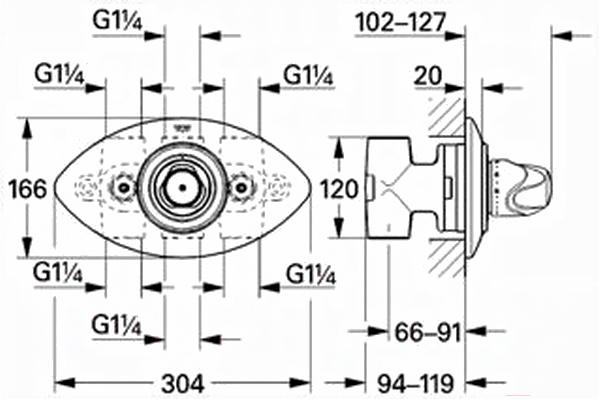 

Смеситель Grohe Grohtherm 35003000, Grohtherm
