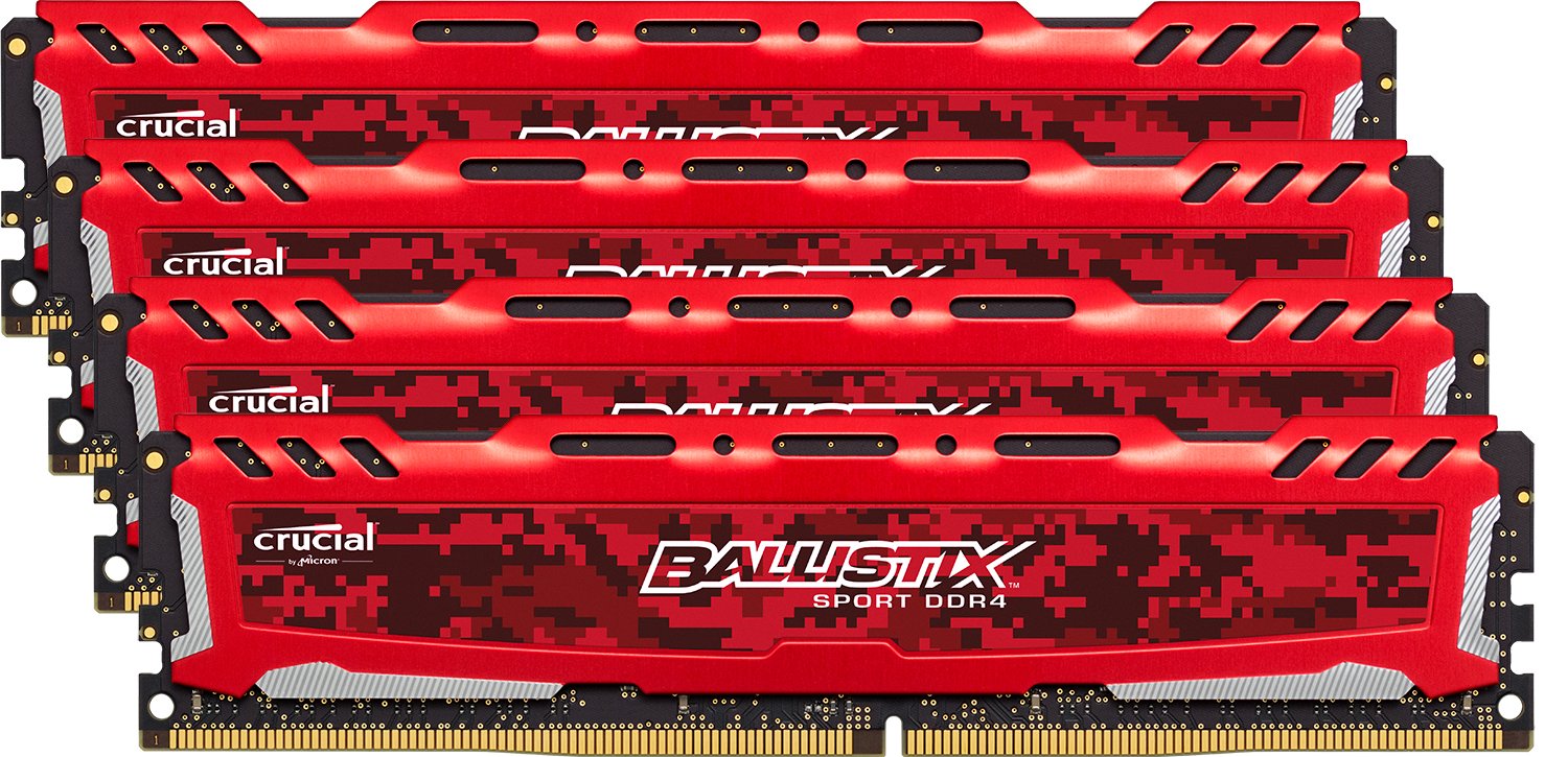 

Оперативная память Crucial 16GB Kit DDR4 2400 MT/s PC4-19200 [BLS4K4G4D240FSE], 16GB Kit DDR4 2400 MT/s PC4-19200