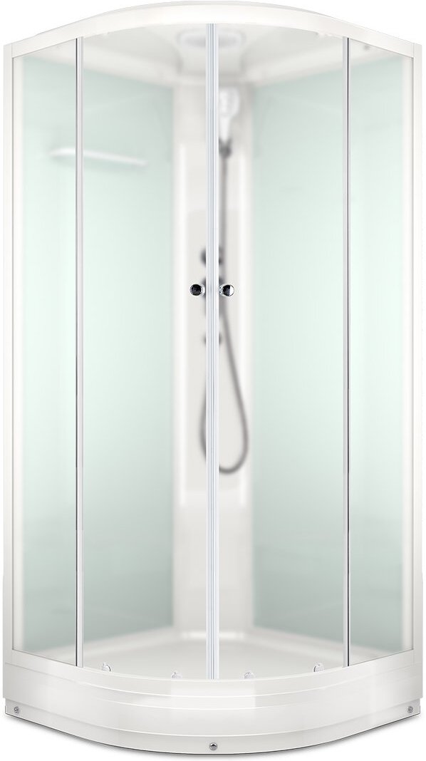 

Душевая кабина Domani-Spa Delight 110 белый/сатин матированное стекло [DS01D110LWM00], Душевая кабина Domani-Spa Delight 110 DS01D110LWM00 белый/сатин матированное стекло