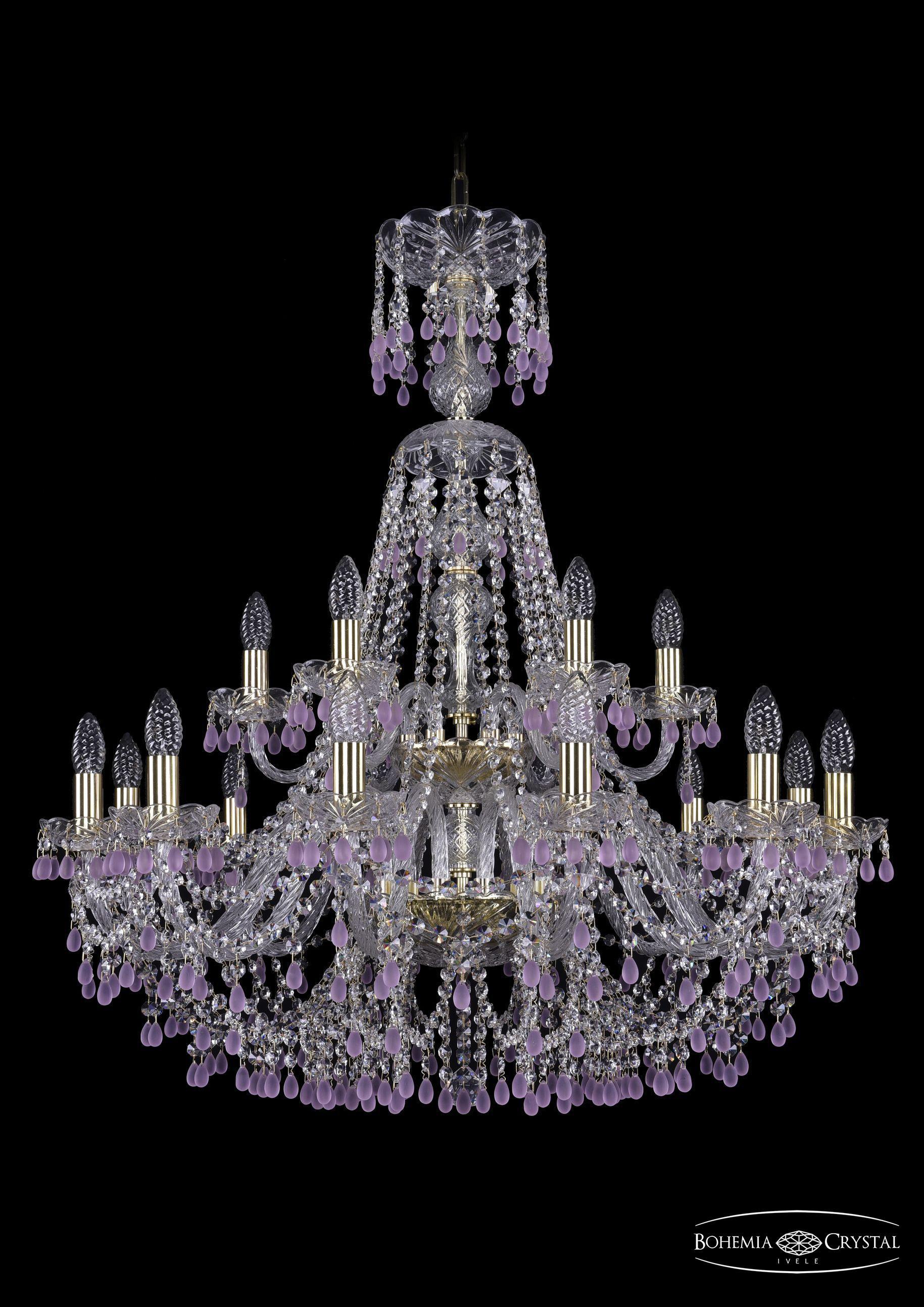 

Подвесная люстра Bohemia Ivele Crystal 1410/12+6/300/XL-95/2d/G/V7010