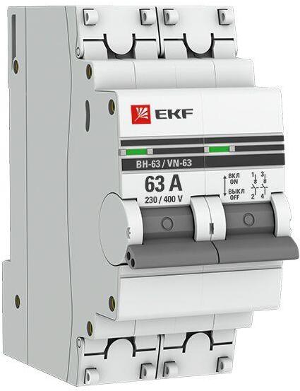 

Выключатель нагрузки EKF 2P 63А ВН-63 EKF PROxima [SL63-2-63-pro], Выключатель нагрузки EKF 2P 63А ВН-63 EKF PROxima SL63-2-63-pro