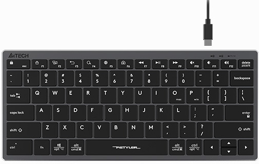 

Клавиатура A4Tech Fstyler серый (FX51)