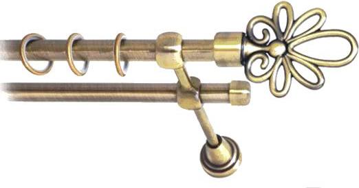 

Карниз Lm Decor Астра 170 2р гладкий 3м антик, Астра 170 2р гладкий 16мм 3.0м