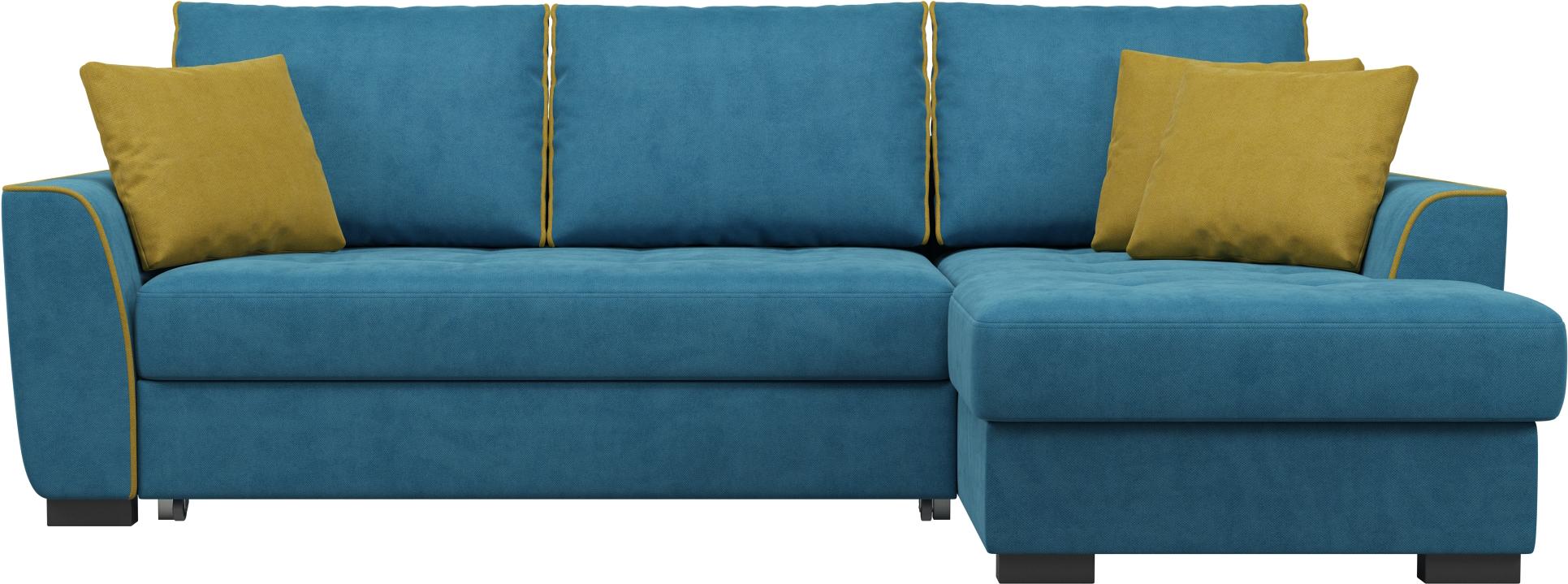 

Угловой диван Puffo Тиффани Velvet правый Blue