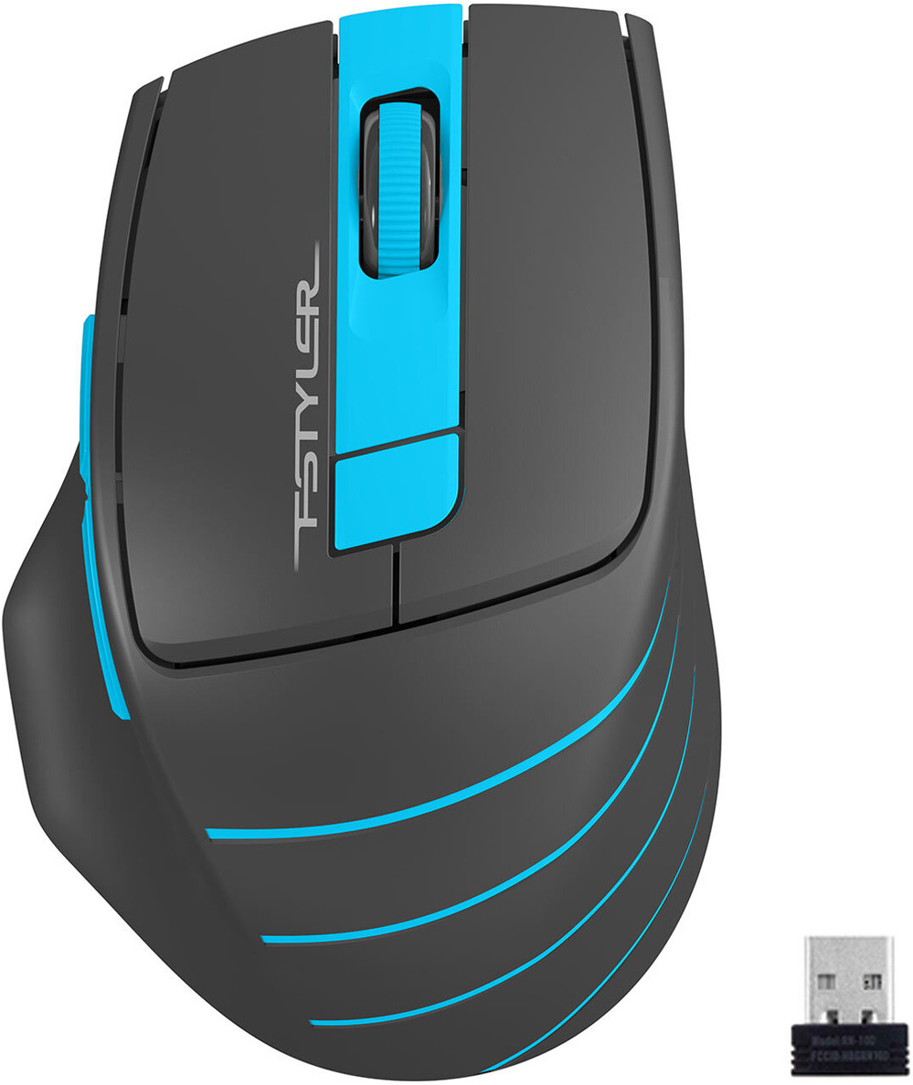 

Мышь A4Tech FStyler FG30 серый/синий