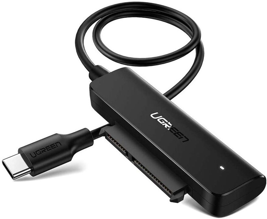 

Кабель для компьютера Ugreen CM321-70610 [70610], Переходник UGREEN CM321-70610; USB-C 3.0 to SATA 2.5; до 6 Тб; с кабелем 50 см