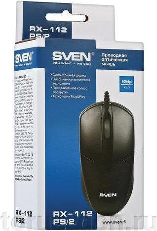 

Мышь SVEN RX-112 черный [SV-03200112UPSB], RX-112