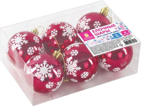 

Елочная игрушка Золотая сказка Набор шаров 6cm 6шт Red Watermelon [591110], Набор шаров 6cm 6шт