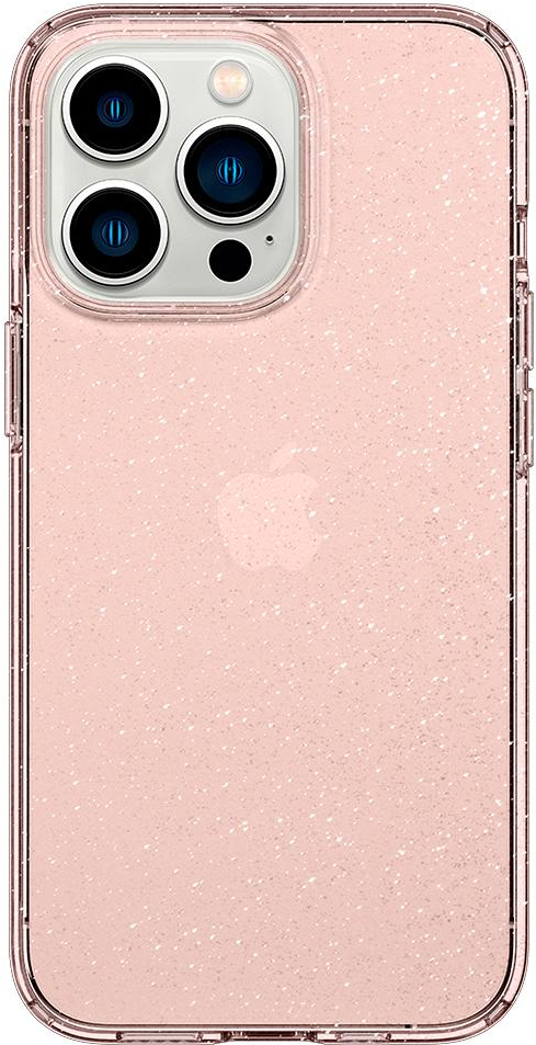 

Чехол для iPhone 13 Pro гелевый с блестками Spigen SGP Liquid Crystal Glitter прозрачный розовый