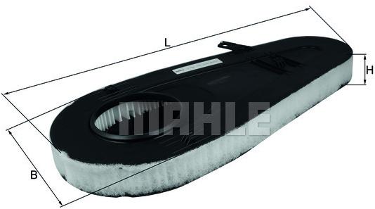 

Фильтр воздушный Knecht/Mahle LX3598, LX3598