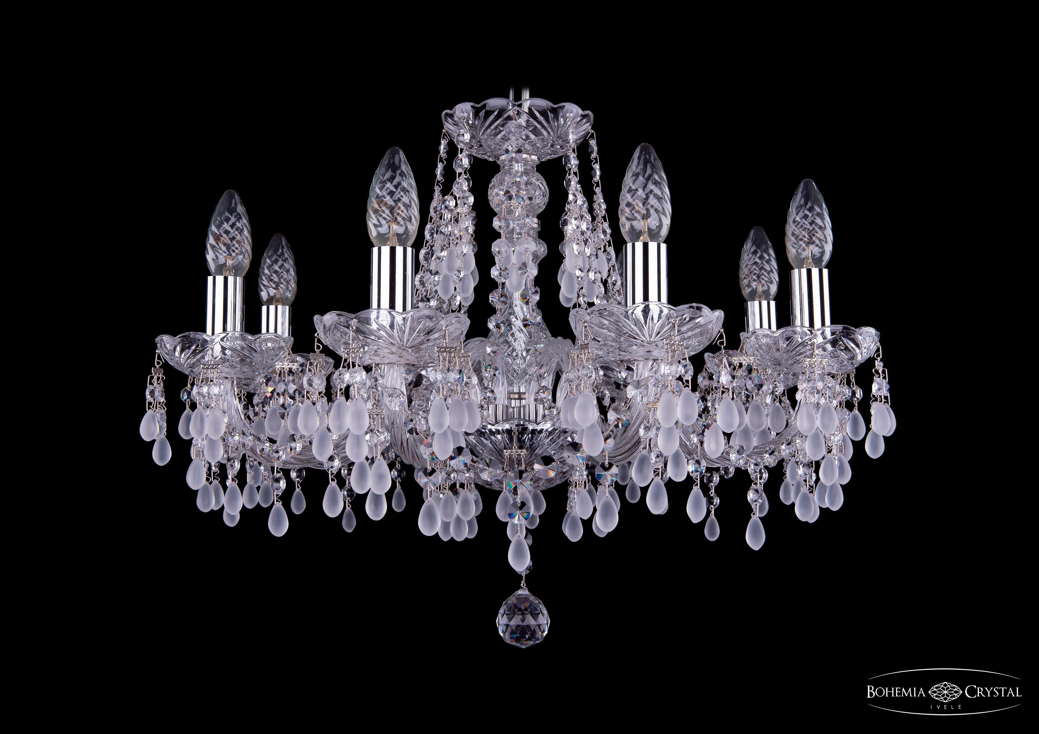 

Подвесная люстра Bohemia Ivele Crystal 1410/8/195 Ni V0300