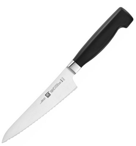 

Кухонный нож Zwilling Four поварской с серейторной заточкой 140 мм [31074-141], Four поварской с серейторной заточкой 140 мм