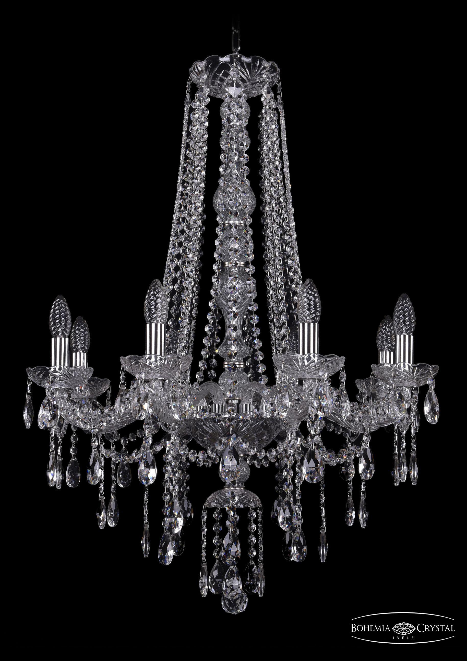 

Подвесная люстра Bohemia Ivele Crystal 1415/8/220/h-85/Ni