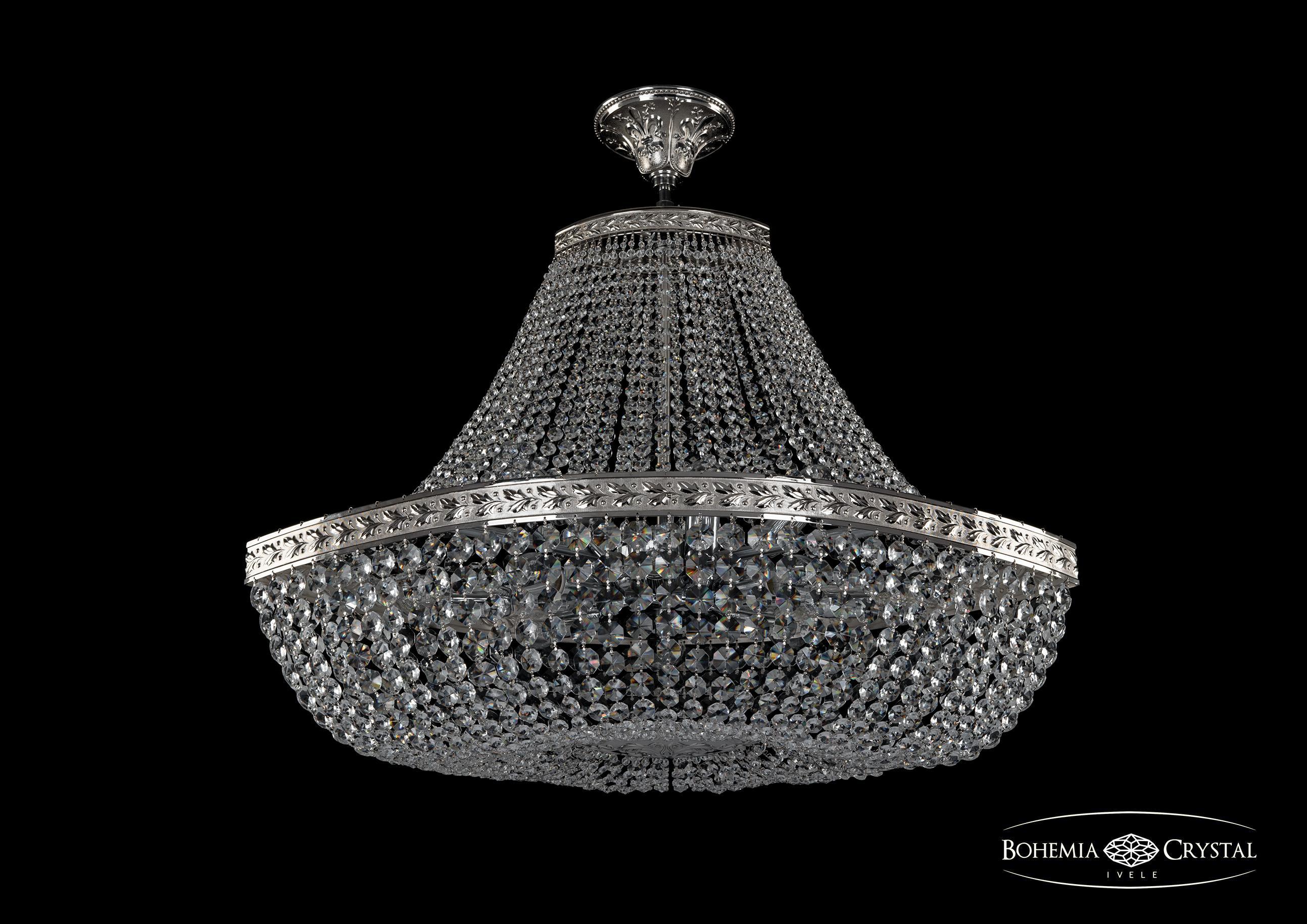 

Люстра на штанге Bohemia Ivele Crystal 19113/H1/80IV Ni