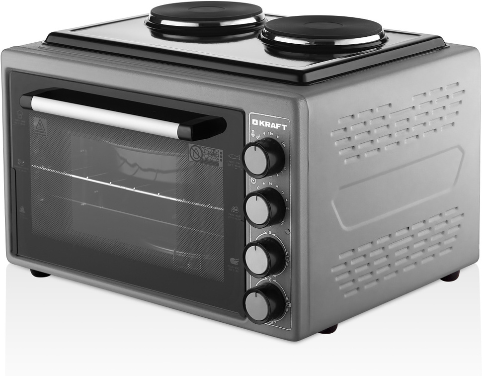 

Мини-печь Kraft KF-MOHP 3800 GR серый [KF-MOHP 3800 GR серый], Мини-печь Kraft KF-MOHP 3800 GR серый