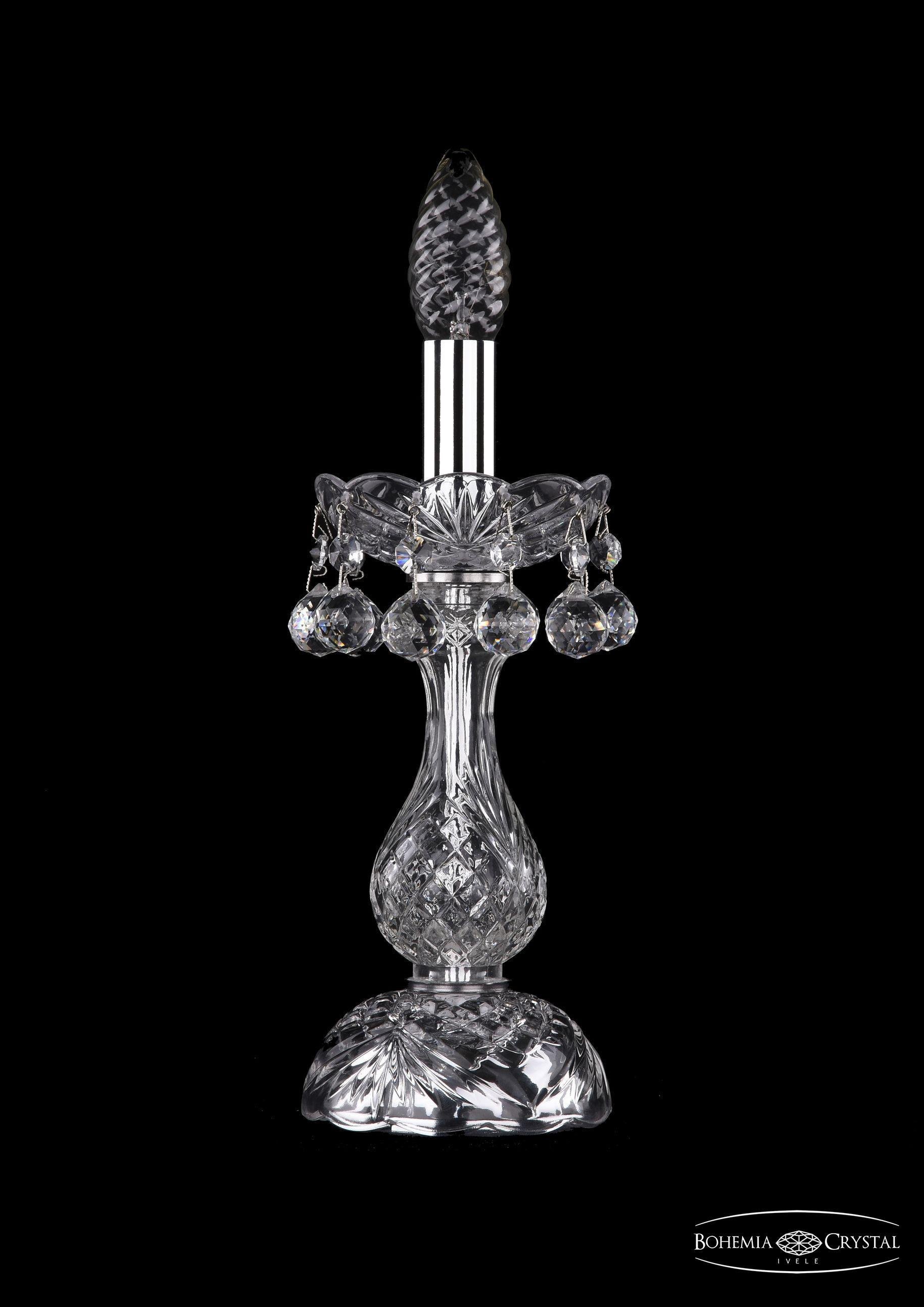 

Подвесная люстра Bohemia Ivele Crystal 1409L/1-27/Ni, Настольная лампа Bohemia Ivele Crystal 1409L/1-27/Ni