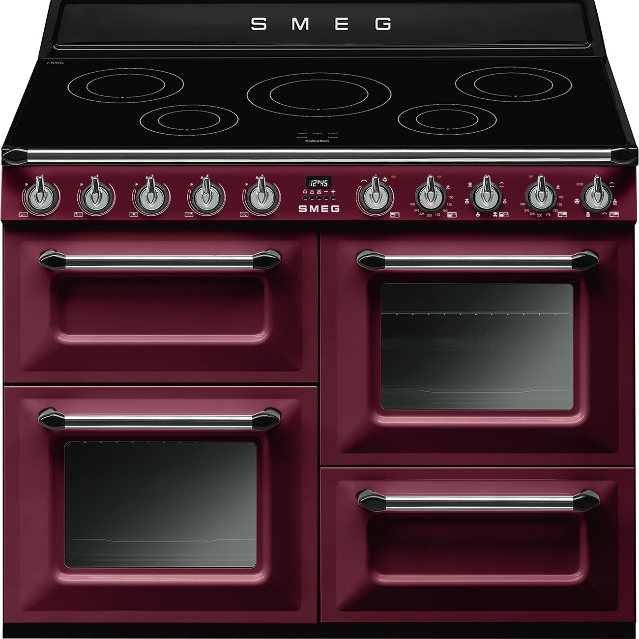 

Плита электрическая Smeg TR4110IRW, Кухонная плита Smeg TR4110IRW Burgundy/Black