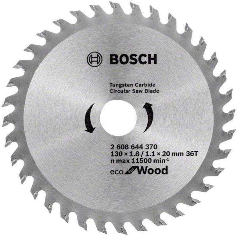 

Диск пильный Bosch 2.608.644.370, Диск пильный Bosch Eco 130x20/16 36зуб. for Wood 2.608.644.370