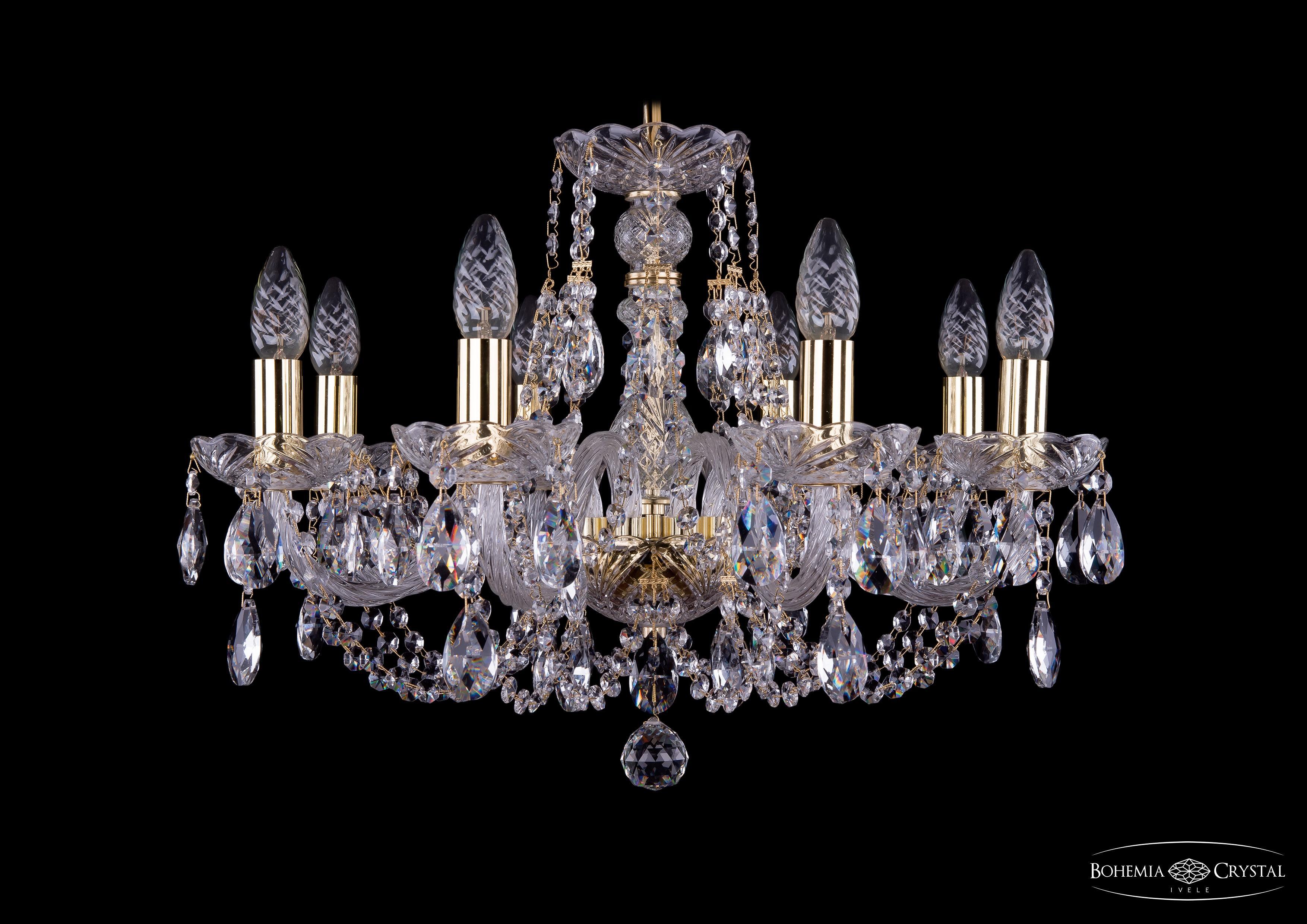 

Подвесная люстра Bohemia Ivele Crystal 1406/8/195/G