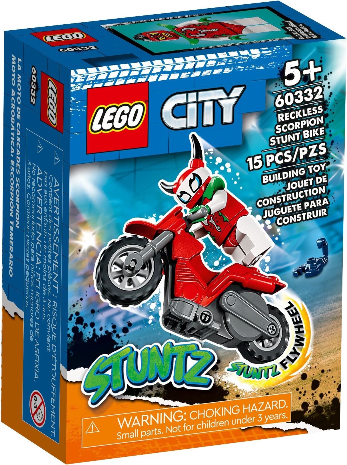 

Конструктор Lego City Трюковой мотоцикл Отчаянной Скорпионессы (60332)