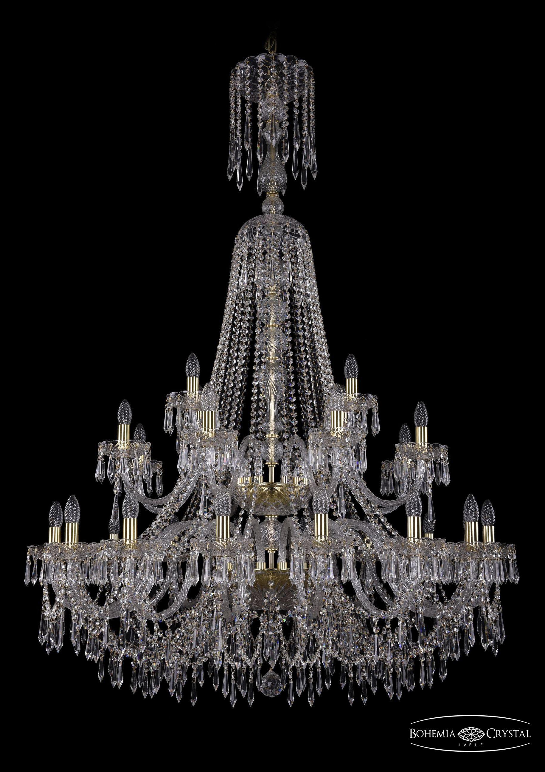 

Подвесная люстра Bohemia Ivele Crystal 1403/16+8+4/400/XL-163/2d/G