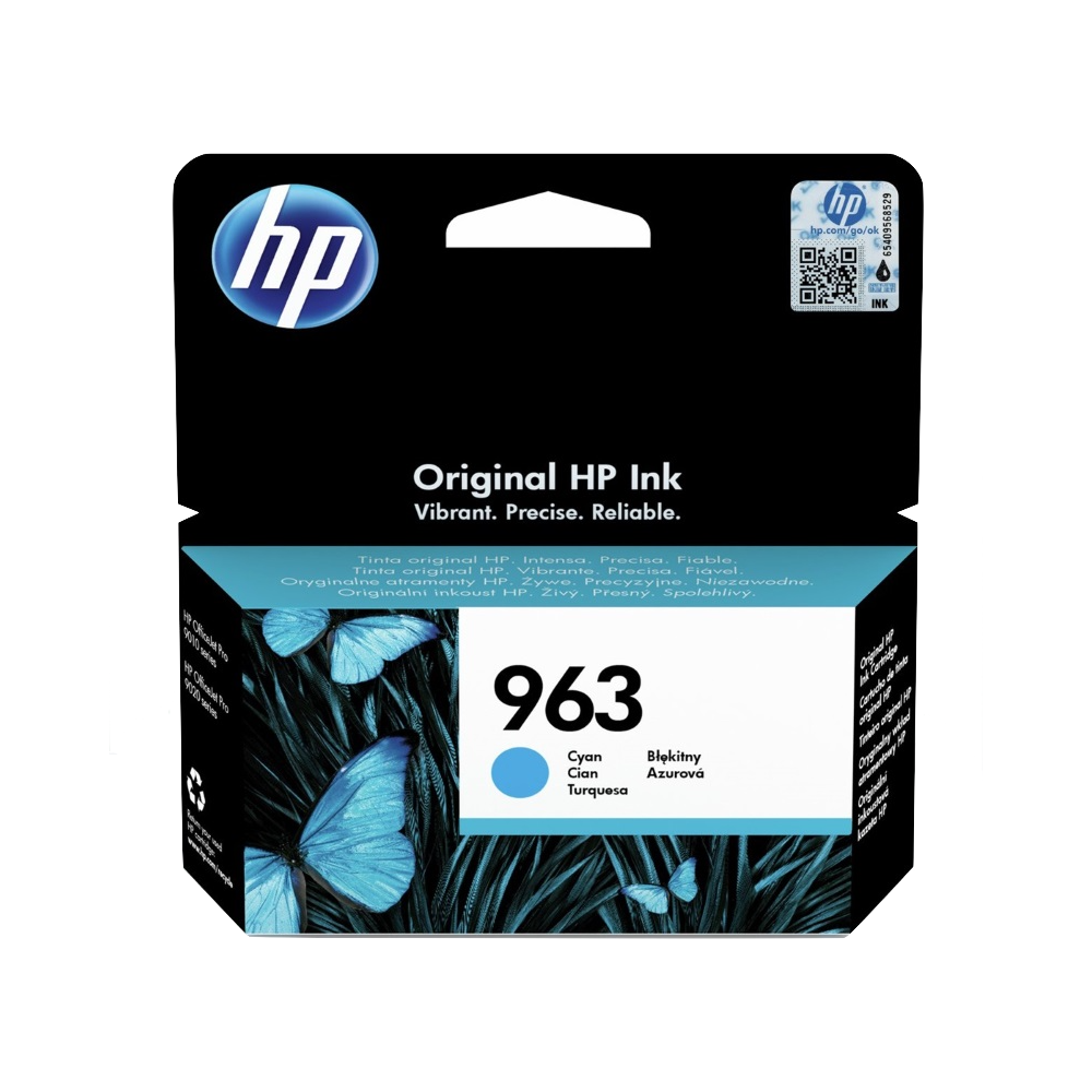 

Струйный картридж HP 963 для OfficeJet Pro 901x/902x/HP голубой [3JA23AE], Картридж HP 963 3JA23AE