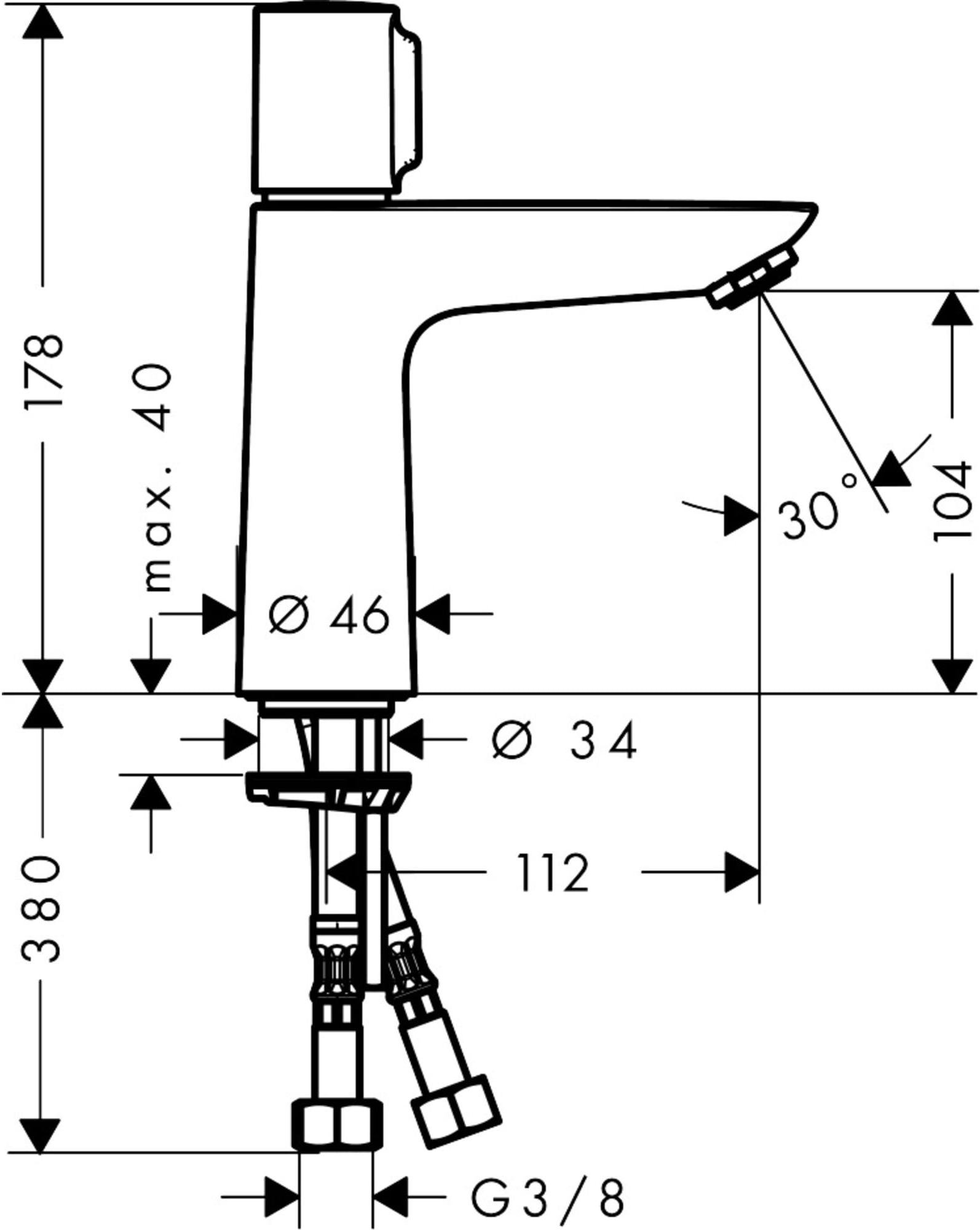 

Смеситель Hansgrohe Talis Select E110 [71751000], Talis Select E110