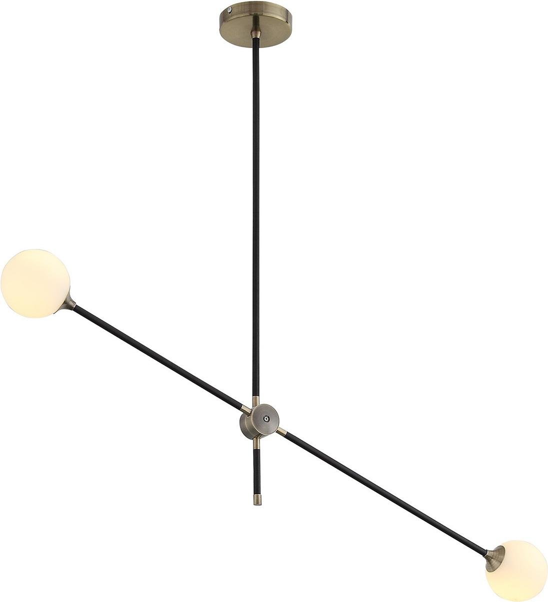 

Потолочный светильник ST-Luce SL429.403.02 Светильник подвесной ST-Luce Черный, Золото/Белый G9 2*40W, Накладной светильник ST-Luce SL429.403.02 Светильник подвесной ST-Luce Черный, Золото/Белый G9 2*40W