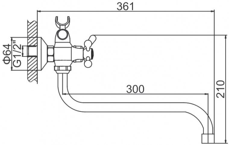 

Смеситель Ledeme H17 L2217