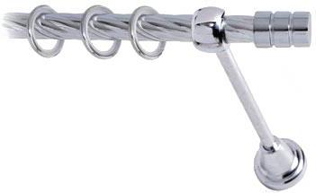 

Карниз Lm Decor Цилиндр 088 1р витой 2м хром, Цилиндр 088 1р витой 16мм 2.0м