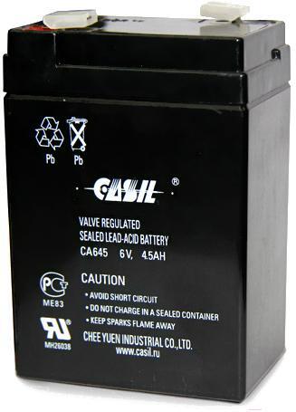 

Аккумулятор для ИБП Casil 6V-4.5 Ah (CA645), Аккумулятор Casil 6V-4.5 Ah CA645