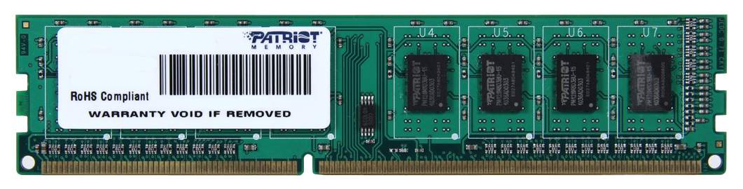 

Оперативная память Patriot 2GB DDR3 PC3-12800 (PSD32G160081), 2GB DDR3 PC3-12800