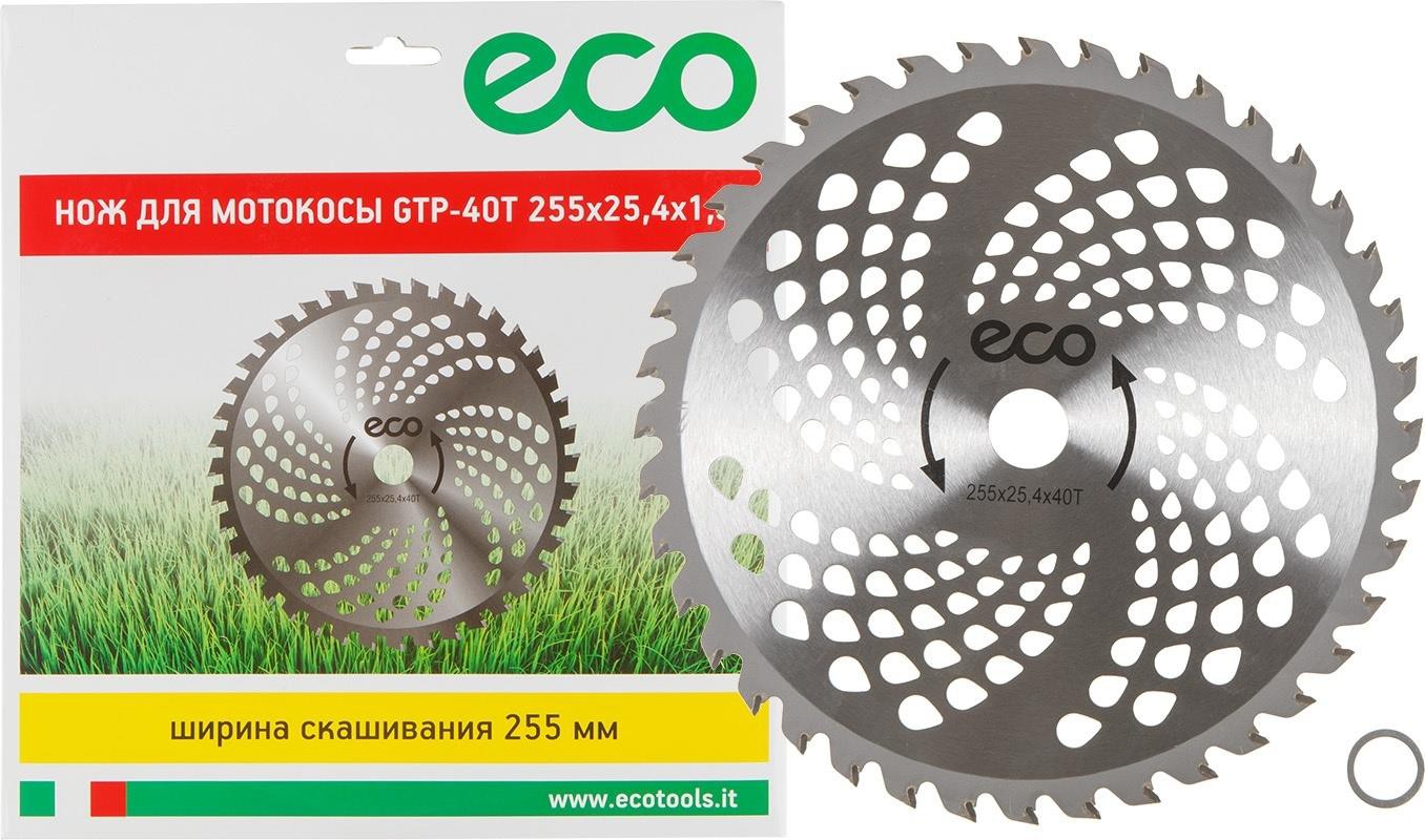 

Нож для триммера (мотокосы) ECO 40 зуб. 255х1.3х25.4 [GTP-40T], Нож для триммера, мотокосы ECO 40 зуб. 255х1.3х25.4 GTP-40T