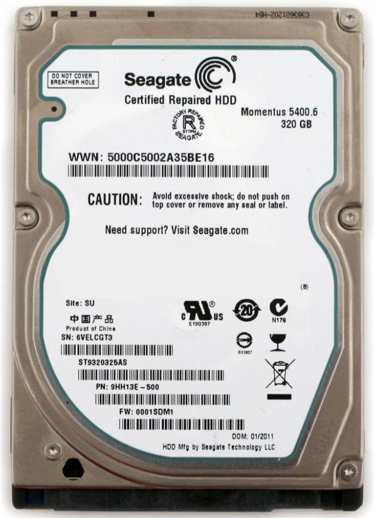 

Жесткий диск Seagate Momentus 5400.6 320GB [ST9320325AS], Momentus 5400.6 320GB