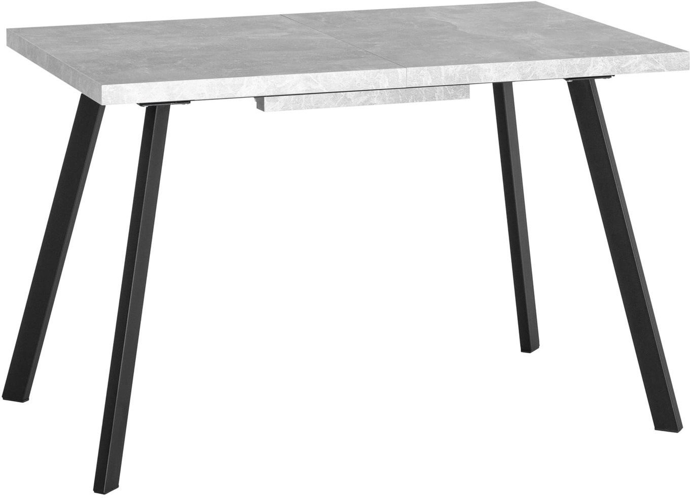 

Стол обеденный Stool Group Plain 116-158х74 бетон/черный [80.581.01 8005], Стол обеденный Stool Group Plain 116-158х74 80.581.01 8005 бетон/черный