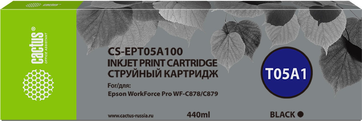 

Картридж струйный CACTUS T05A1 черный (CS-EPT05A100)