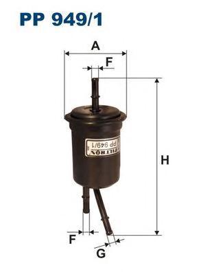 

Фильтр топливный Filtron PP949/1, PP949/1