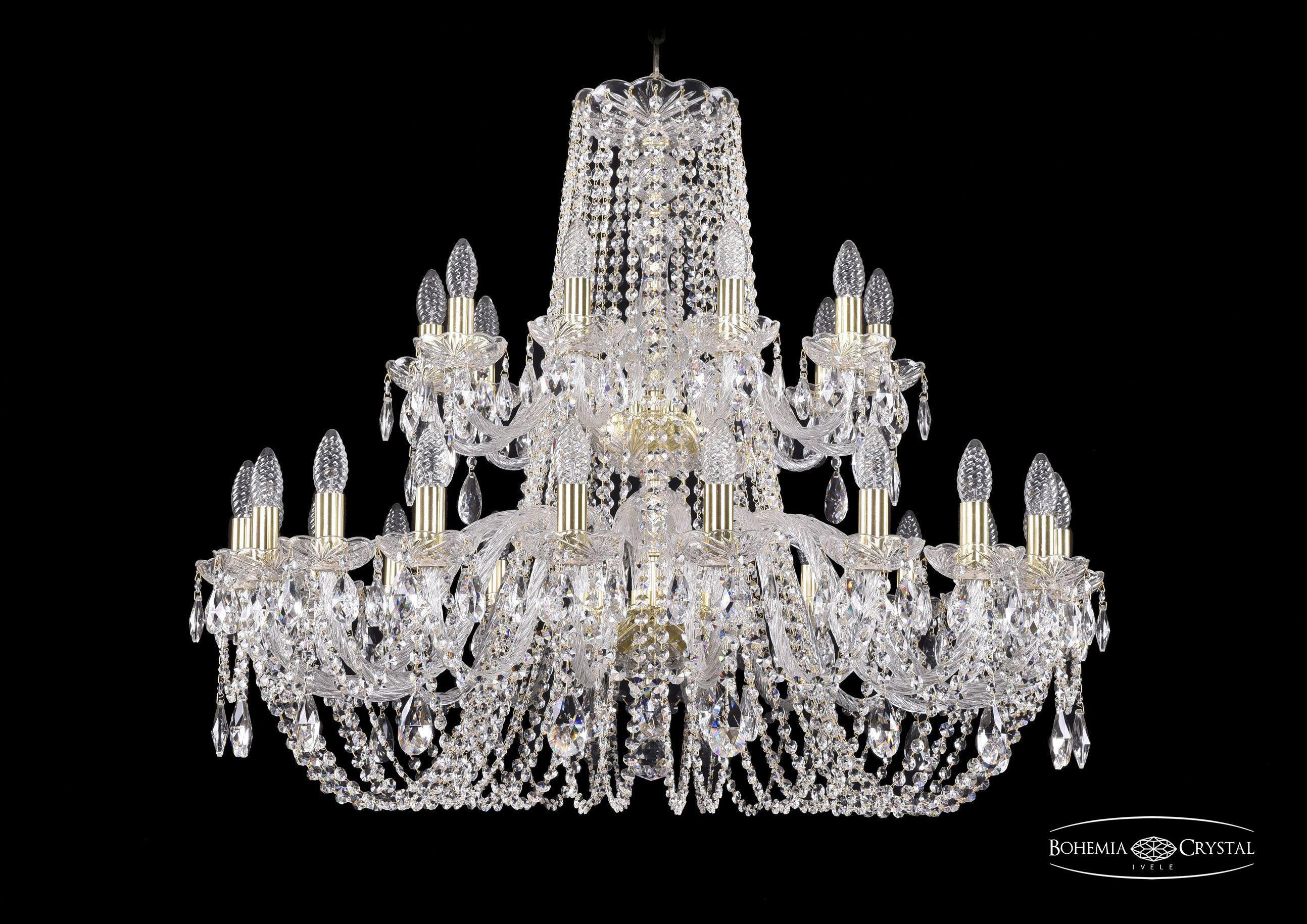 

Подвесная люстра Bohemia Ivele Crystal 1402/20+10/360/2d/G