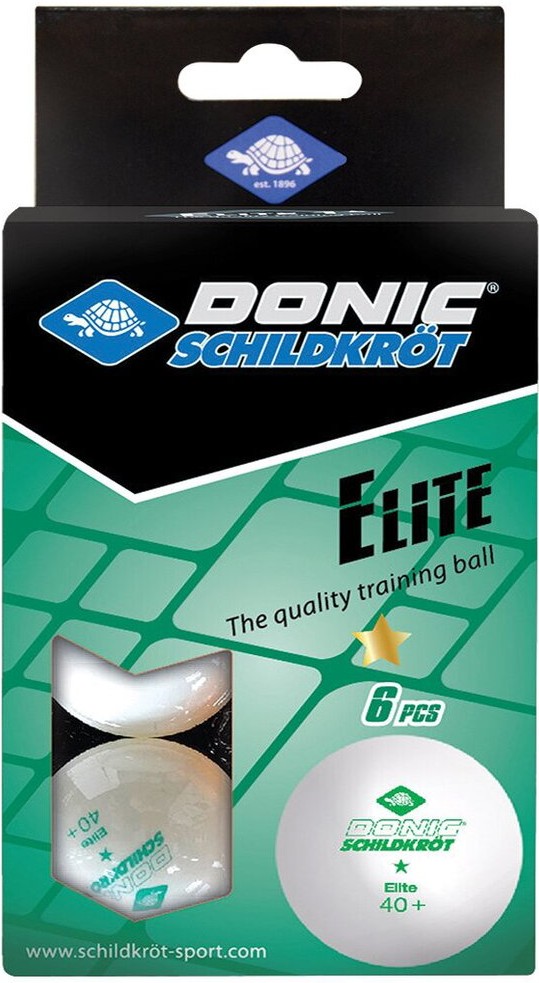 

Мячи для настольного тенниса Donic Schildkröt 1 Elite 6 шт белый