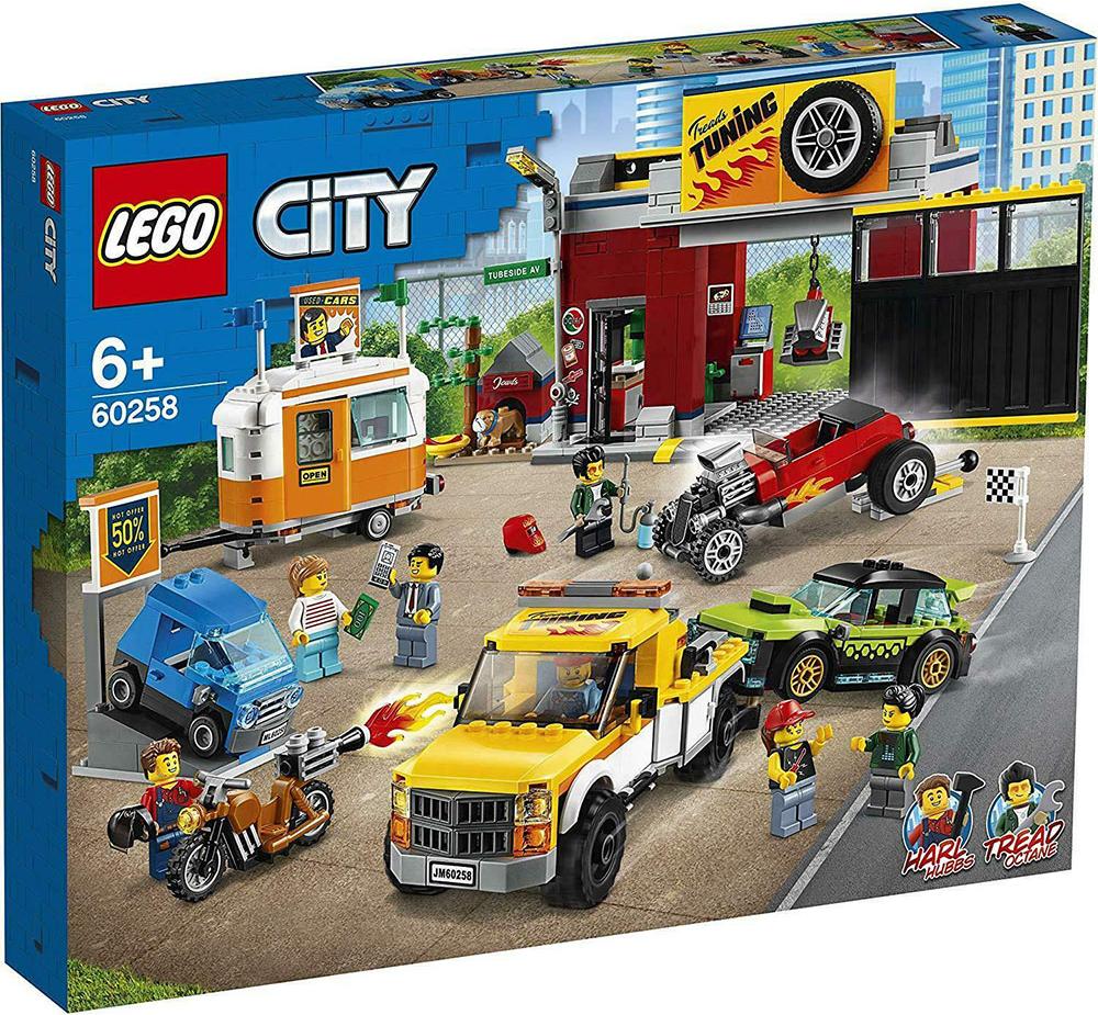 

Конструктор LEGO CITY Тюнинг-мастерская [60258], CITY Тюнинг-мастерская