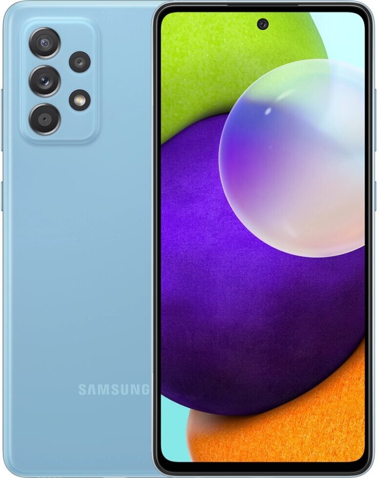 

Мобильный телефон Samsung Galaxy A52 128GB синий [SM-A525FZBDSER], Смартфон Samsung Galaxy A52 SM-A525F/DS 4GB/128GB (синий)