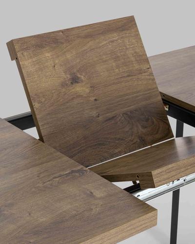 

Стол обеденный Stool Group Plain 116-158х74 дуб Ка/черный [80.581.01 8048], Стол обеденный Stool Group Plain 116-158х74 80.581.01 8048 дуб Ка/черный