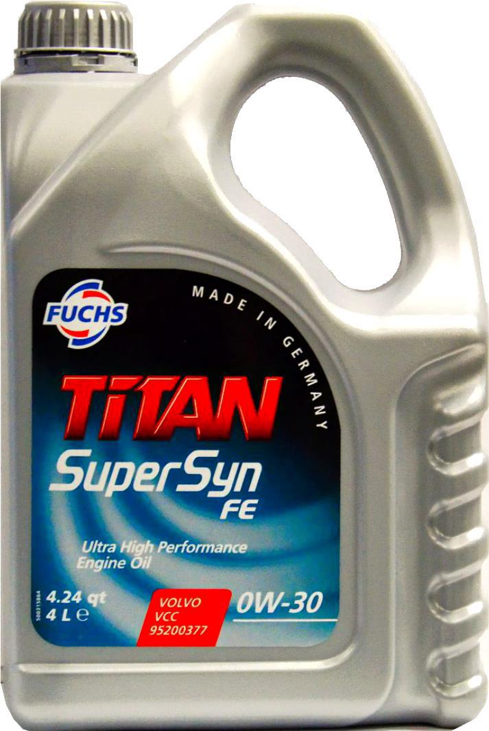 

Моторное масло Fuchs Titan Supersyn FE 0W30 5л [601425356], Titan Supersyn FE 0W30 5л